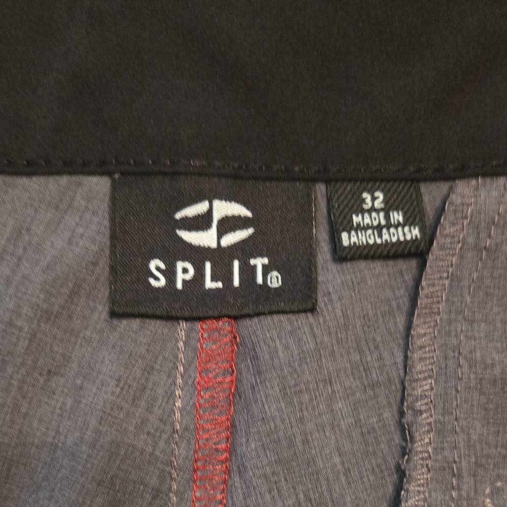 Split Charcoal Shorts